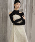 Cutout Layered Top & Dot Dress Co-ord